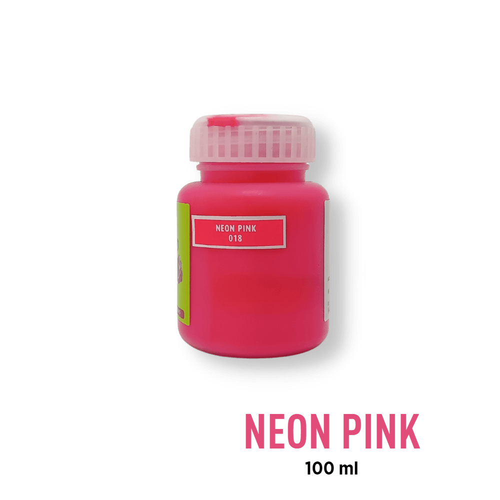 Fevicryl Acrylic Paint - Neon Pink (018) - BohriAli.com