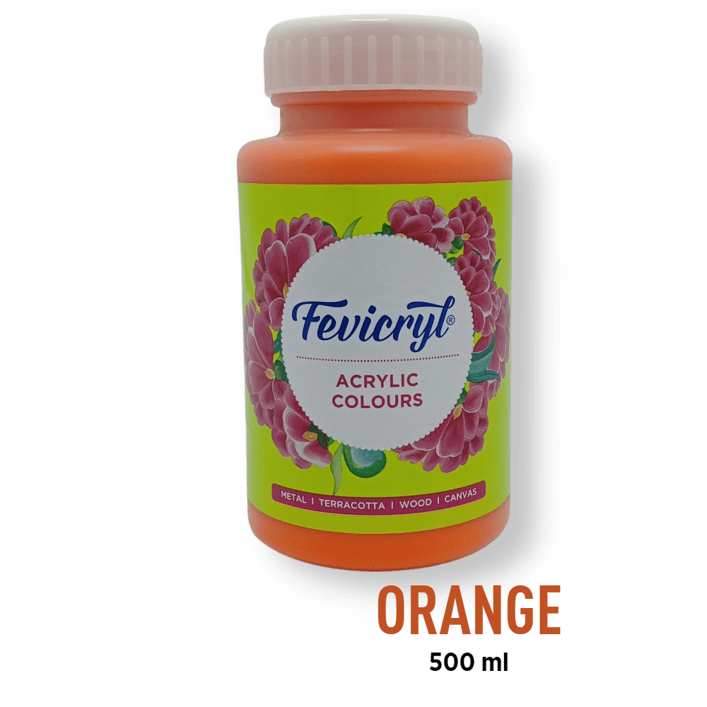 Fevicryl Acrylic Paint - Orange (17)