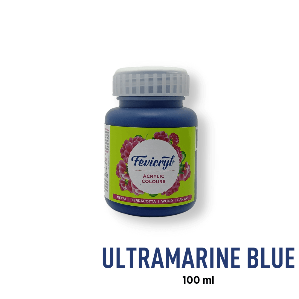 Fevicryl Acrylic Paint - Ultramarine Blue (23) - BohriAli.com