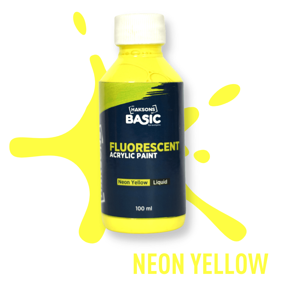Haksons Fluorescent Paint - Neon Yellow - BohriAli.com