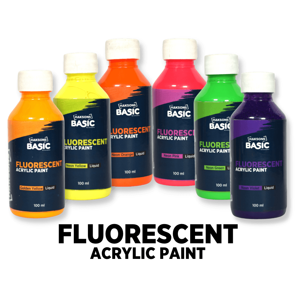 Haksons Fluorescent Paint - Pack of 6