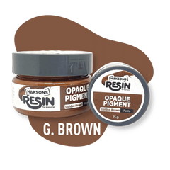 Haksons Opaque Pigment - Golden Brown | for Epoxy Resin - BohriAli.com