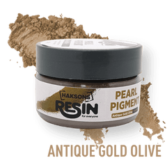 Haksons Pearl Pigments (Mica Powders) - Antique Gold Olive | for Epoxy Resin - BohriAli.com