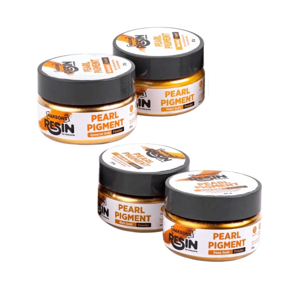 Haksons Pearl Pigments (Mica Powders) - Gold Range - BohriAli.com