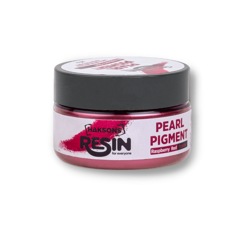 Haksons Pearl Pigments (Mica Powders) - Raspberry Red | Velvet Sheen - BohriAli.com