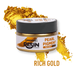Haksons Pearl Pigments (Mica Powders) - Rich Gold | for Epoxy Resin - BohriAli.com