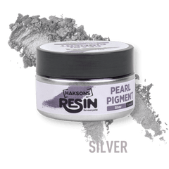 Haksons Pearl Pigments (Mica Powders) - Silver | for Epoxy Resin - BohriAli.com