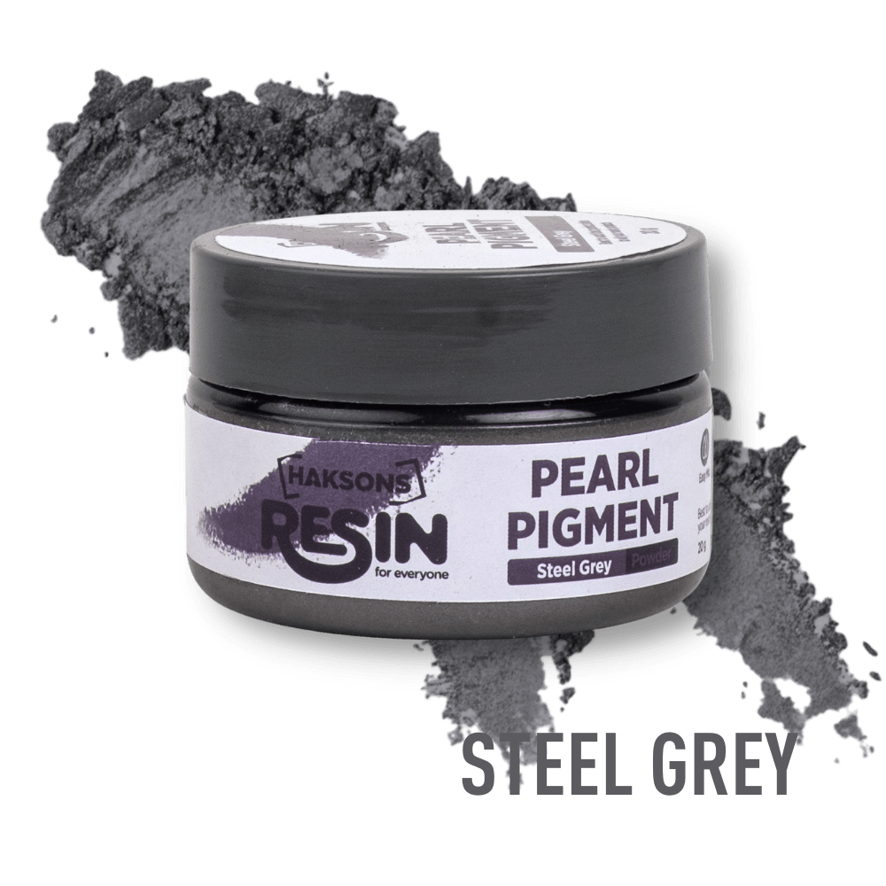 Haksons Pearl Pigments (Mica Powders) - Steel Grey - BohriAli.com