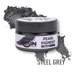 Haksons Pearl Pigments (Mica Powders) - Steel Grey | for Epoxy Resin - BohriAli.com