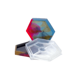 Eco-mould: Hexagonal Trinket Mould (Coaster Mould) - BohriAli.com