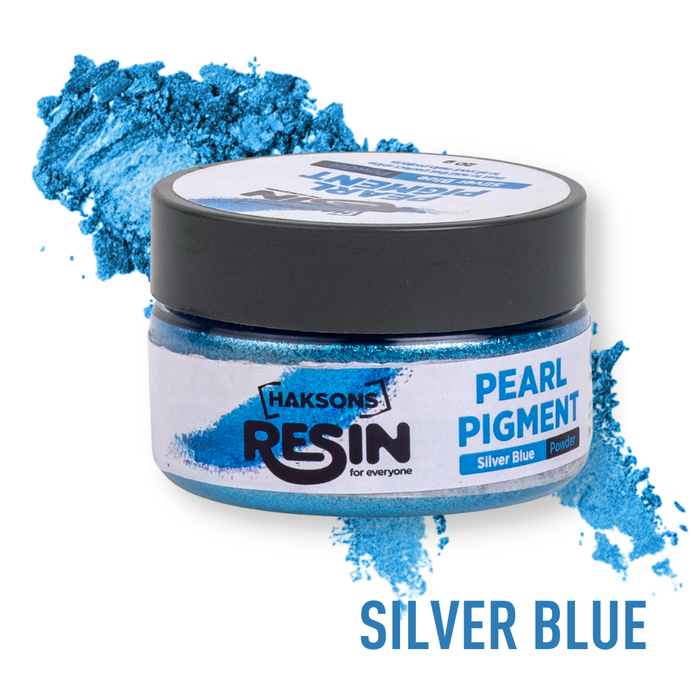 Haksons Pearl Pigments (Mica Powders) - Silver Blue