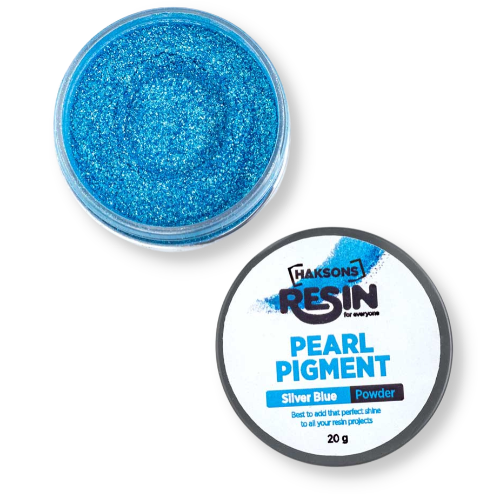 Haksons Pearl Pigments (Mica Powders) - Silver Blue